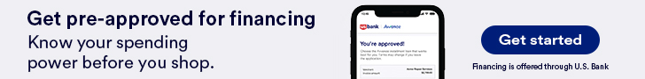 Avvance financing  get pre-approved for your roofing project, powered by US Bank